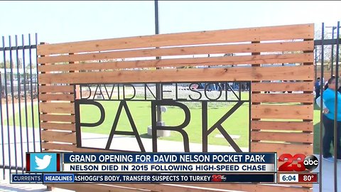 David Nelson pocket park opens its gates