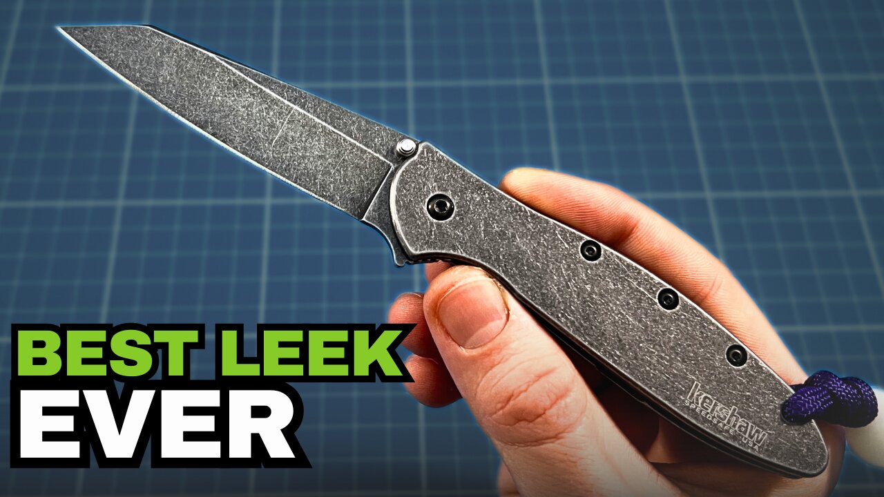 Kershaw Random Leek Assisted Flipper Pocketknife with Framelock and 14C28N Blade Steel