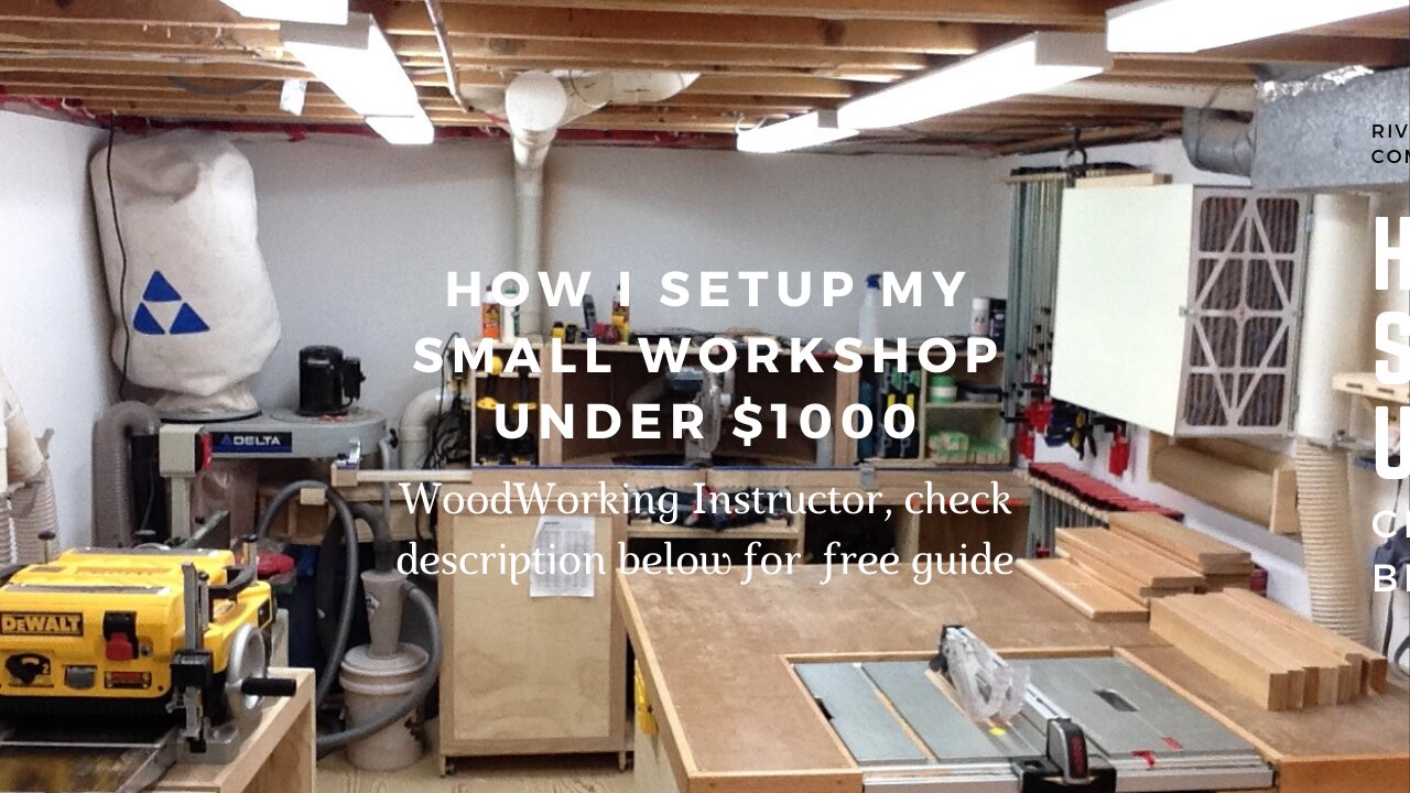 How I Setup My Small Workshop under$1000 with free guide download