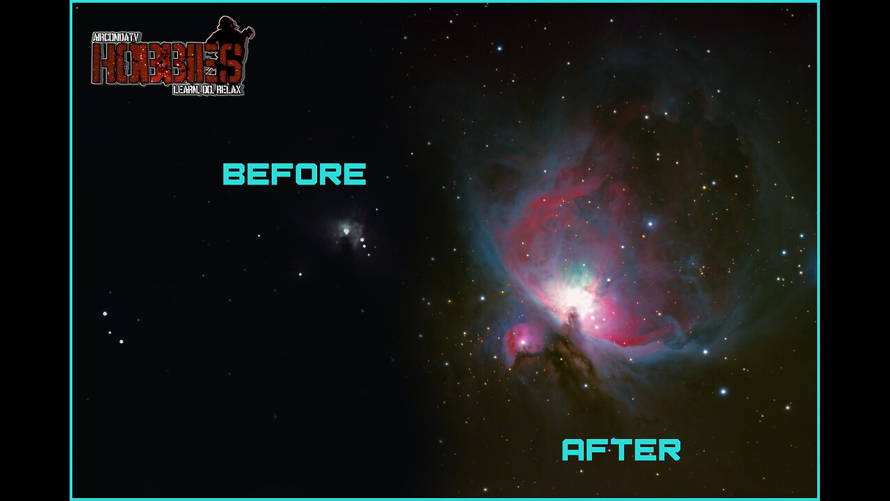 Astrophotography - Processing the Orion Nebula (time-lapse)