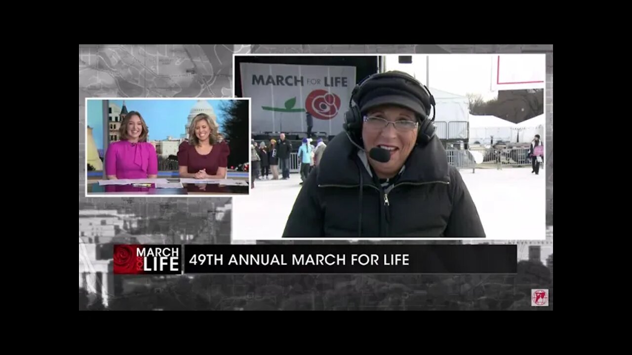 LIVE on EWTN's coverage of the 2022 March for Life I speak about a Joyful sorrow of #WhyweMarch