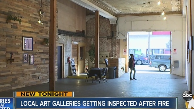 Local art gallery inspected after Oakland fire