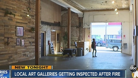 Local art gallery inspected after Oakland fire