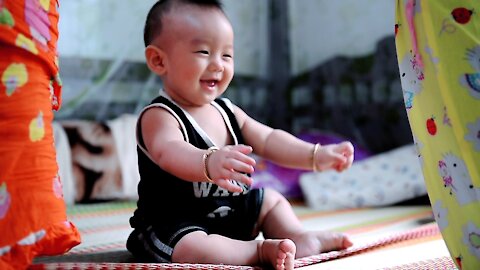 cute baby laughter