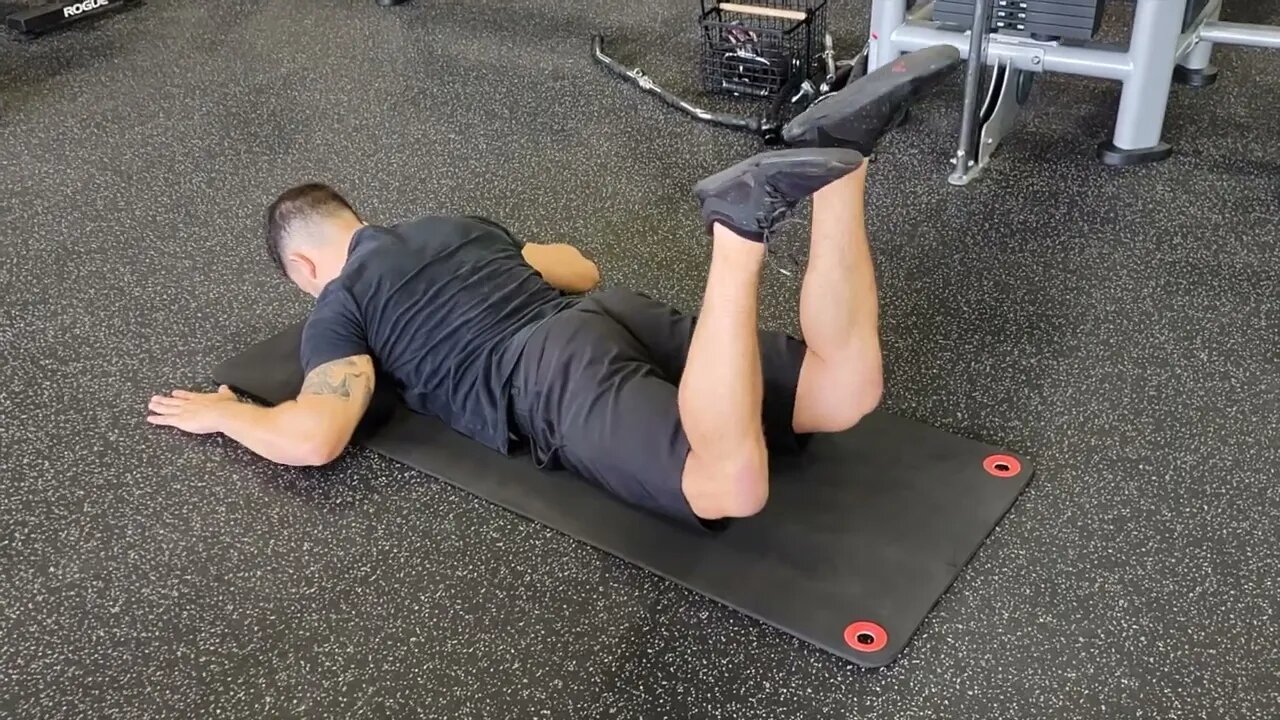 Prone 90° Reverse Hyperextension Isometric Hold (Dual Hip Extension)