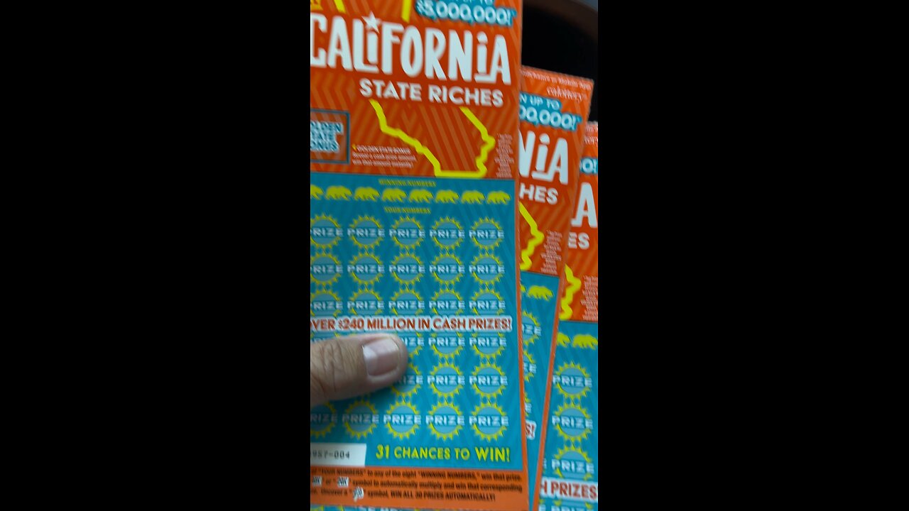 CALIFORNIA RICHES #slotman #californialottery #scratchers