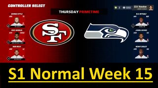 Madden 23 49ers Vs Seahawks All Pro Team Normal Speed S1 W15