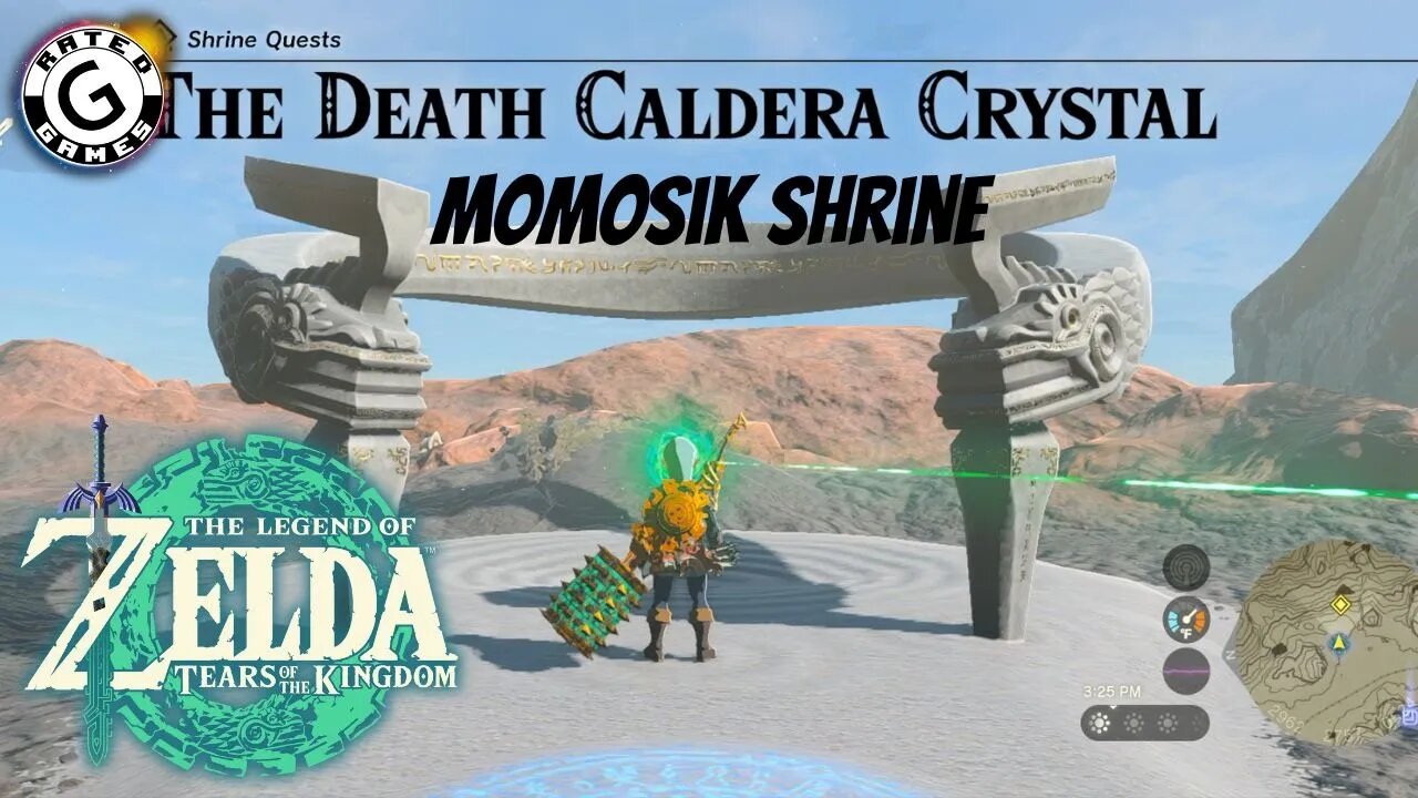 The Death Caldera Crystal Shrine Quest - Momosik Shrine - Tears of the Kingdom Shrines