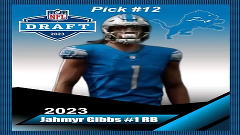 Madden 23 Jahmyr Gibbs NFL Draft 23 Creation
