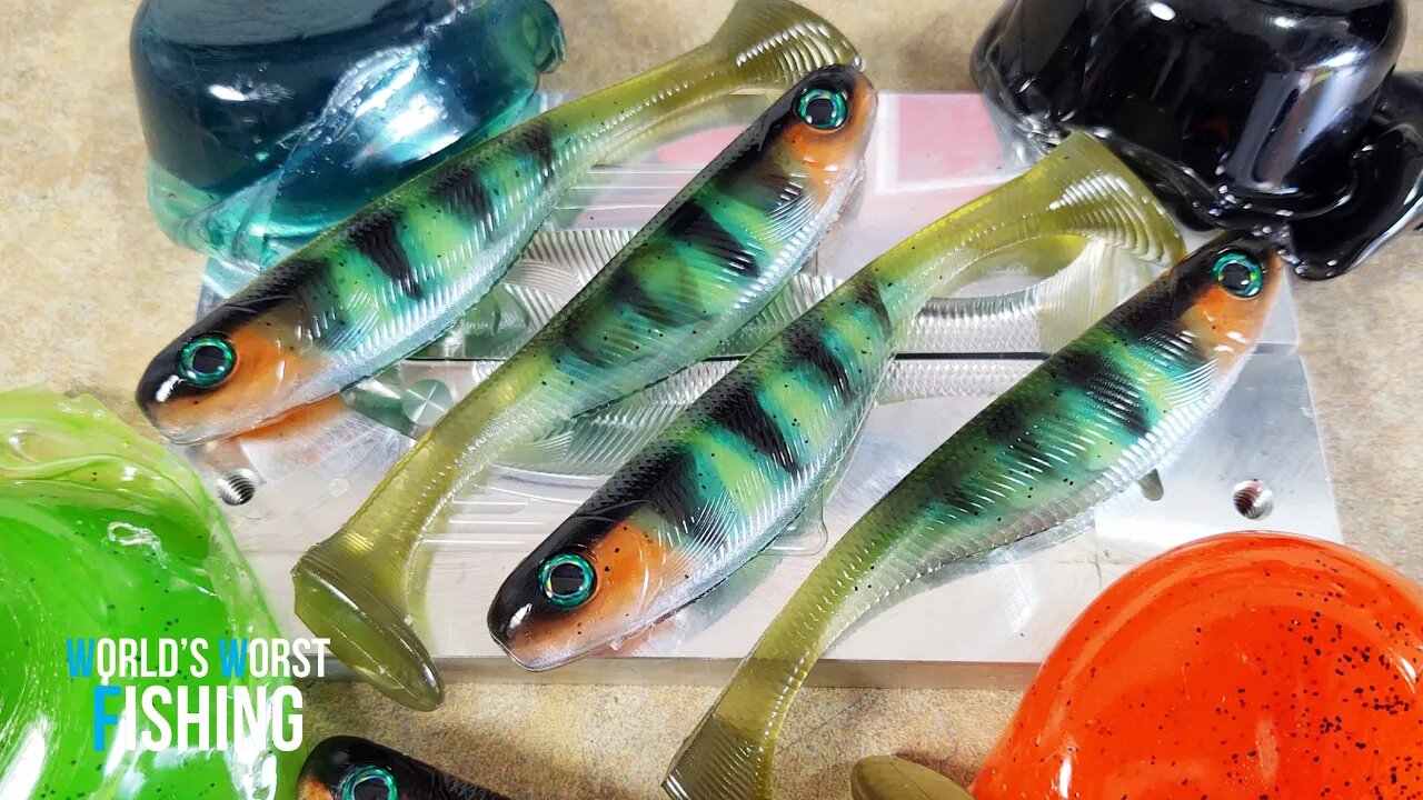 Advanced Hand-Pouring Technique: Skinpouring Soft Plastic Swimbaits