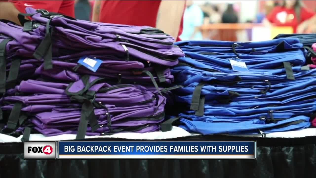 Big Backpack event provides families with suppplies