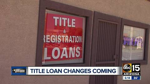 New rules released for title loans