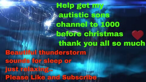 Thunderstorm sounds for sleep #gentlerain #sleepsounds #rainforestsounds #rainsounds