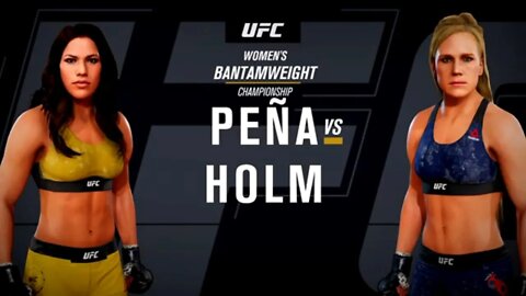 EA Sports UFC 3 Gameplay Holly Holm vs Julianna Pena