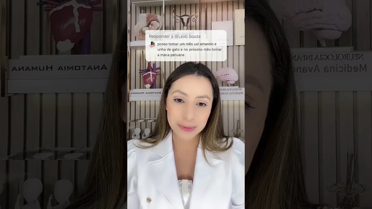 Posso tomar um chá uxi amarelo e unha de gato e no próximo mês maca peruana?