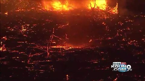 Fire burning near Coolidge