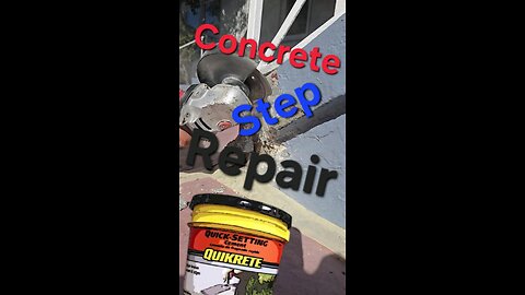 Concrete step repair