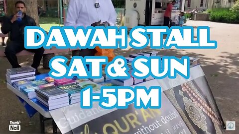 Back to the Coventry dawah stall. New clips be uploaded soon.