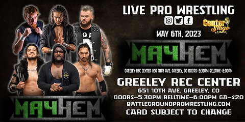 MAYHEM 05-06-23 Match 01-AJ Sensation vs Caleb Crush