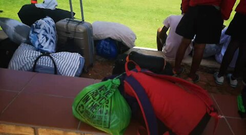 SOUTH AFRICA - JOHANNESBURG - Grade 8 Learners arrive at Parktown Boys High after orientation trip was cut short in the Northwest. (inR)