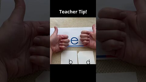 How To Teach The Difference Between /b/ and /d/