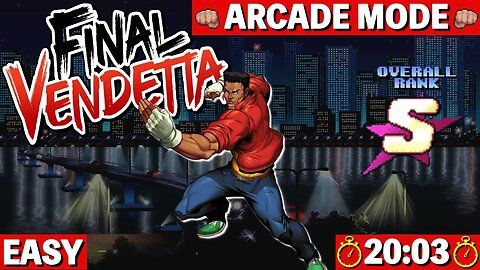 Final Vendetta | Arcade - Easy [Time: 20:03] S RANK - Duke (Nintendo Switch) 🕹️ [Speedrun]