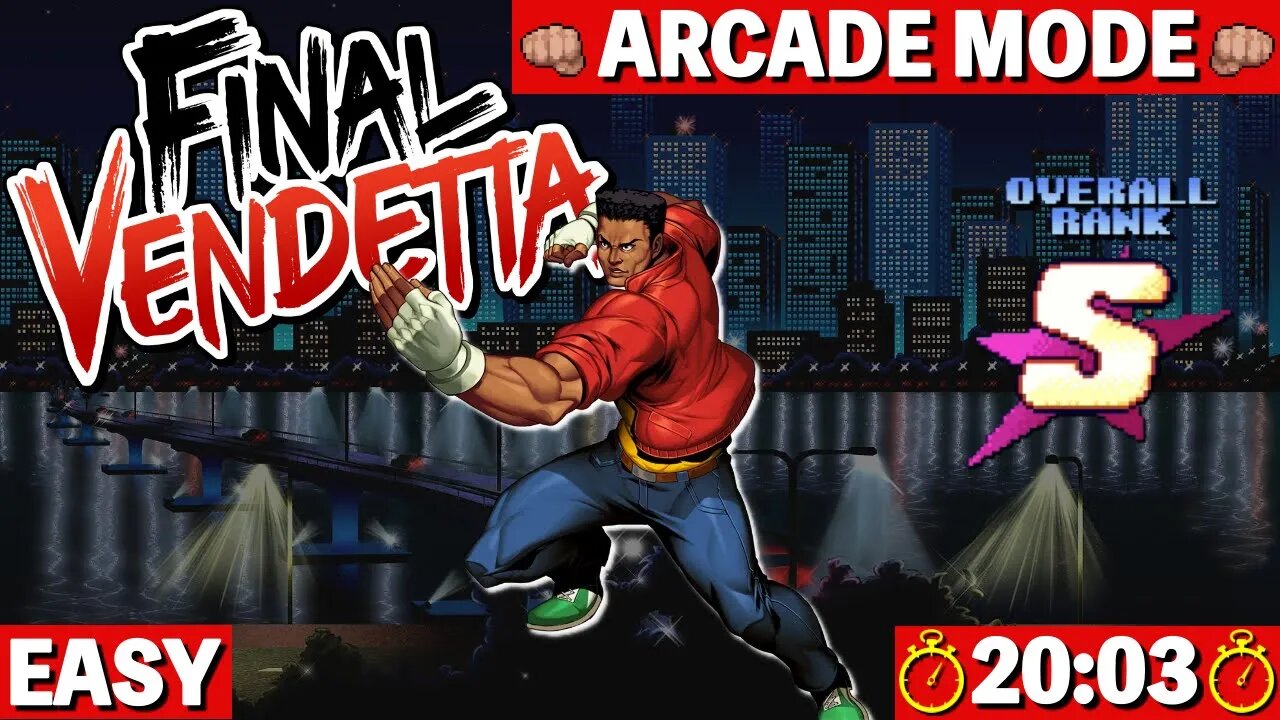 Final Vendetta | Arcade - Easy [Time: 20:03] S RANK - Duke (Nintendo Switch) 🕹️ [Speedrun]