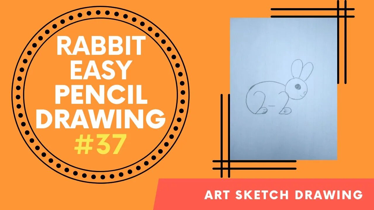 How to Draw Rabbit with Number 2 ll Rabbit Drawing with Numbers #easydrawing #rabbitdrawing #drawing