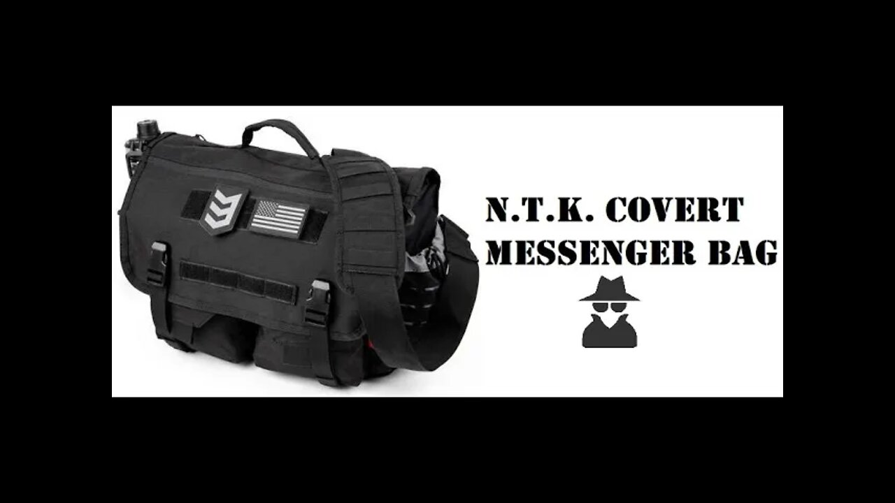 3V Gear: N.T.K. COVERT MESSENGER BAG