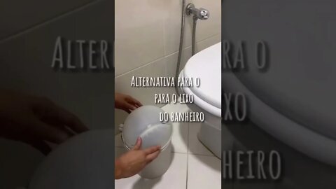 Alternativa para o lixo do banheiro