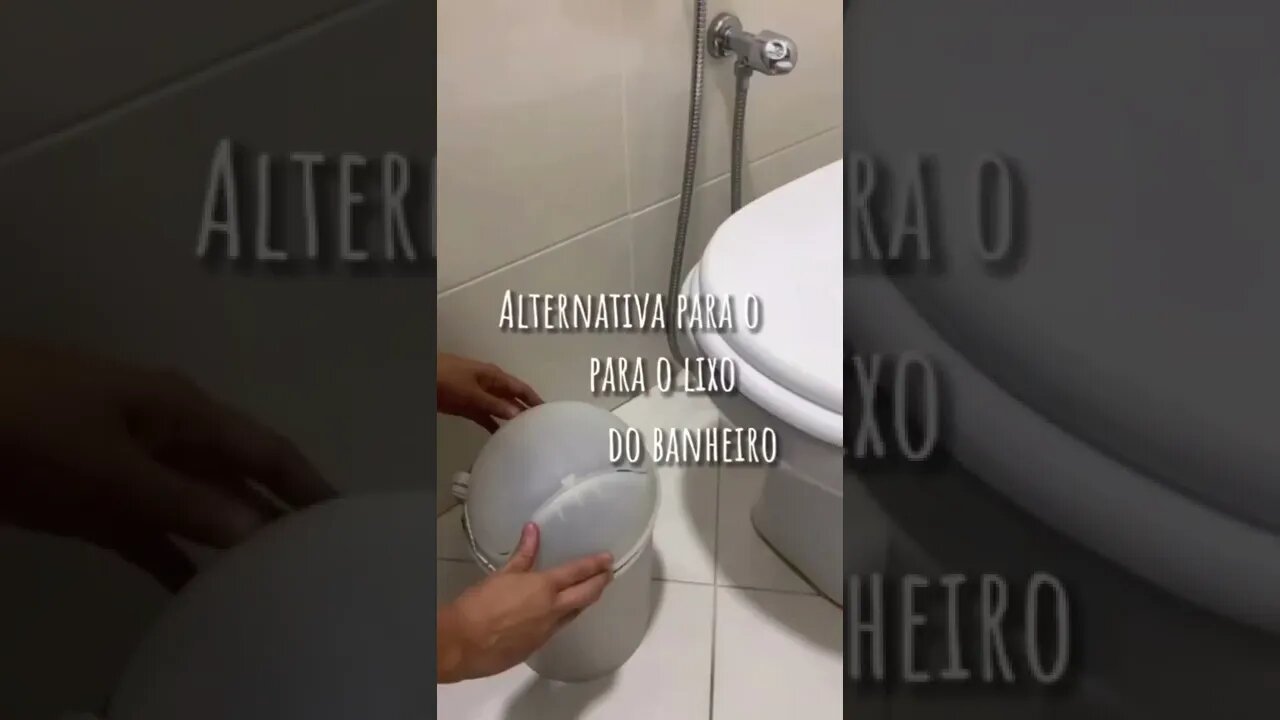 Alternativa para o lixo do banheiro