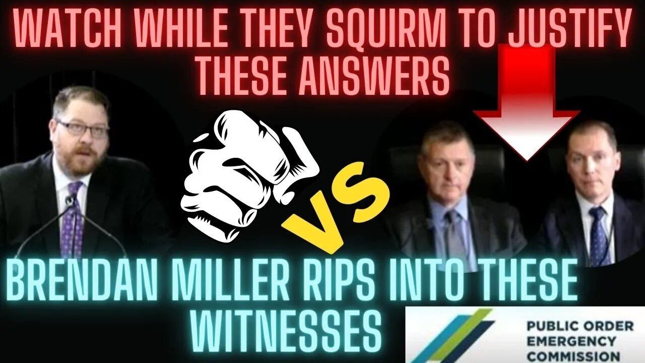 Watch them squirm, Brendan Miller Freedom Corp Lawyer rips into these witnesses Emergency commission