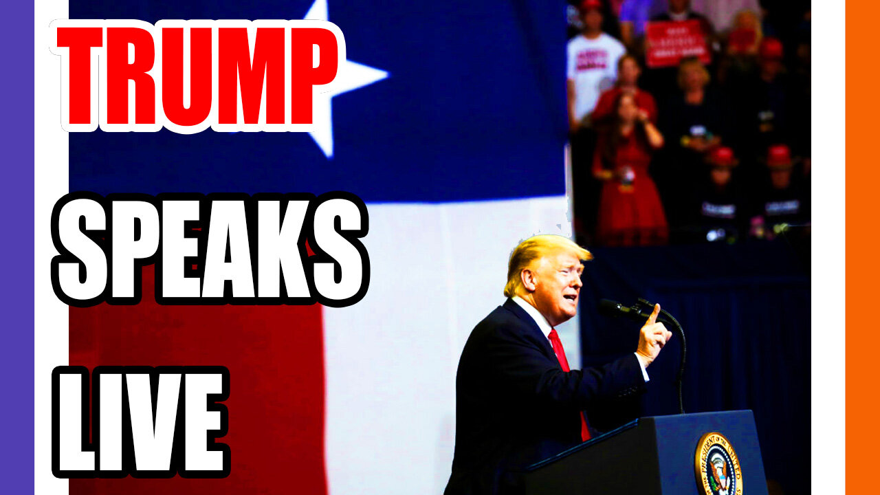 🔴LIVE: Trump Speaks Live From Texas 🟠⚪🟣