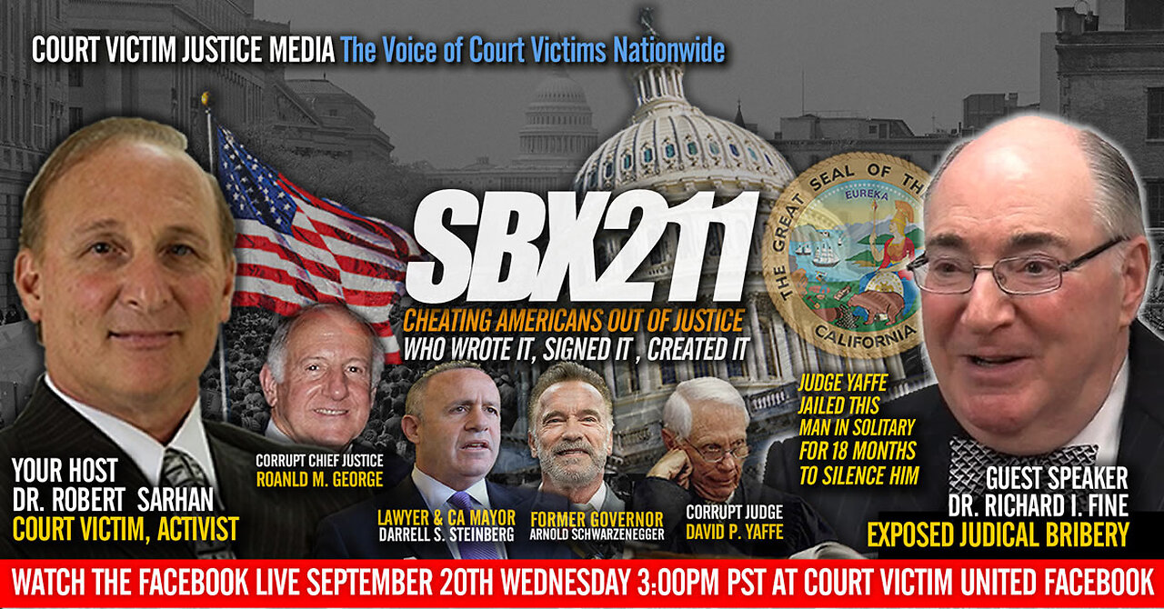 Dr. Robert Sarhan interviews disbarred lawyer Dr. Richard I. Fine