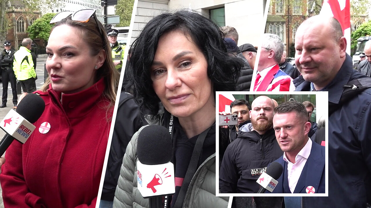 Crowd reacts to Tommy Robinson's charges being dismissed