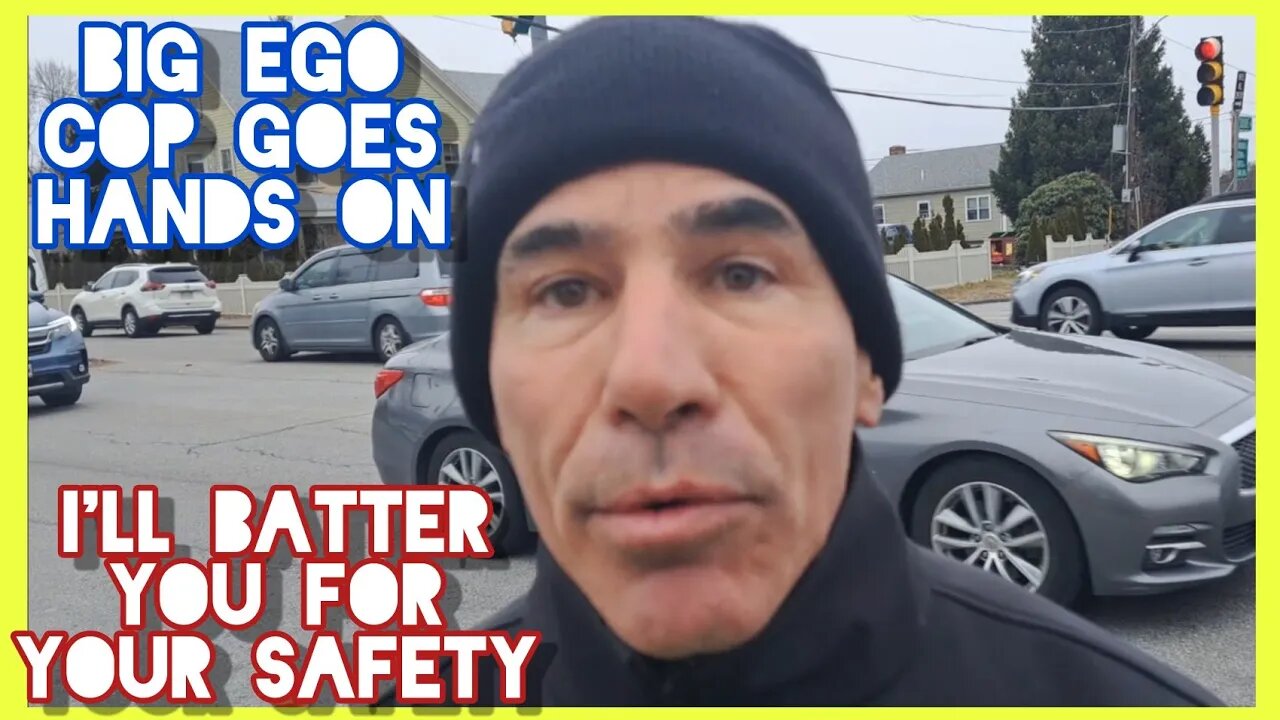 BIG EGO COP GOES HANDS ON | REFUSES TO ID | WE GET HIM ID'd