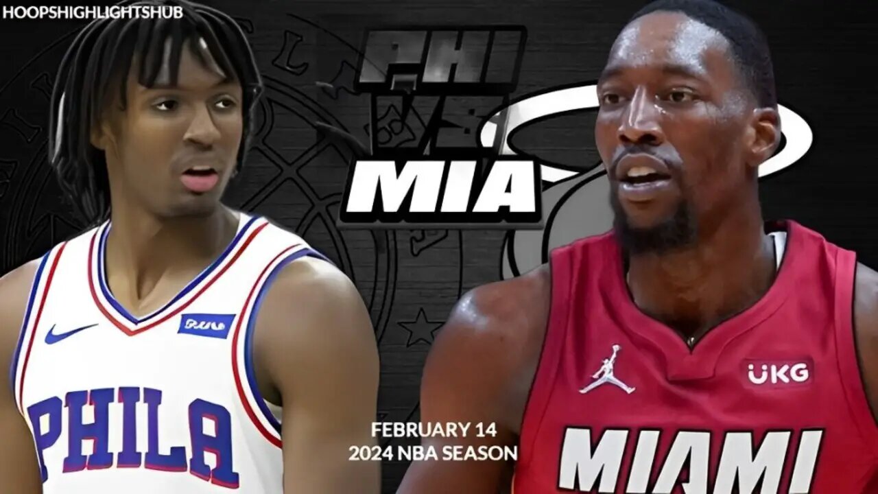 Miami Heat vs Philadelphia 76ers Full Game Highlights | Feb 14 | 2024 NBA Season