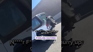 Racist road rage attack results in self-inflicted car crash.