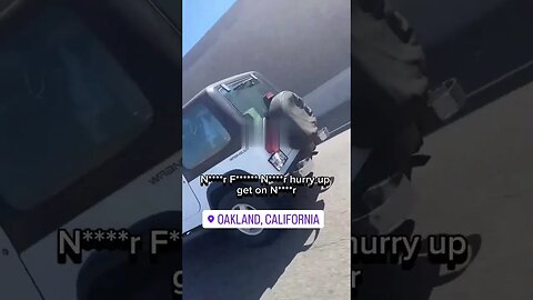 Racist road rage attack results in self-inflicted car crash.