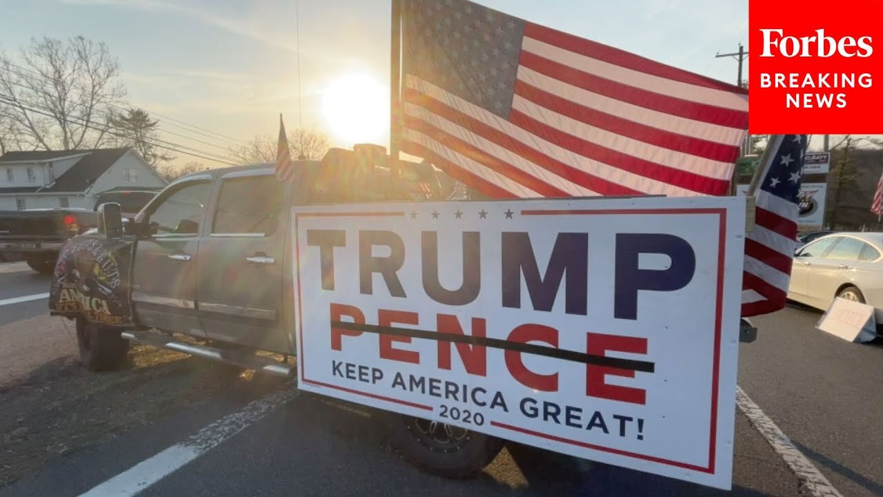 'People's Convoy' Of Trucks Approaches Washington, D.C.