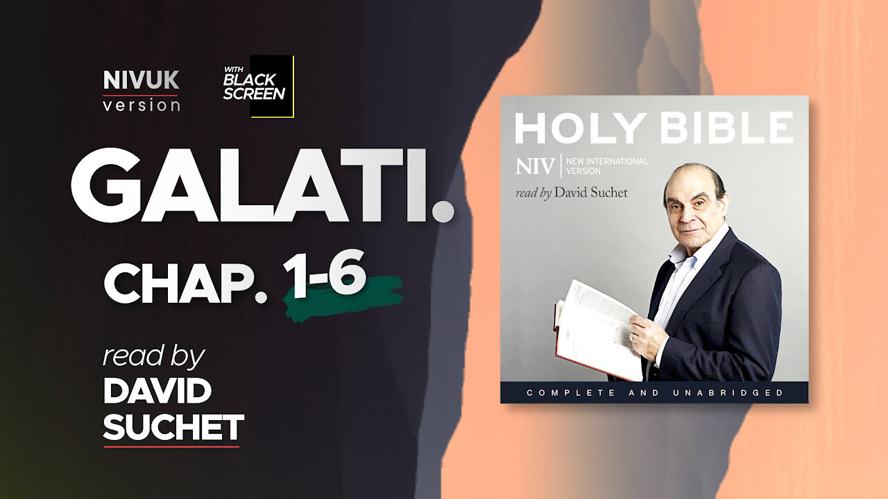 Sleep with God's Word: Read by Sir David Suchet | Galatians with Black Screen Edition