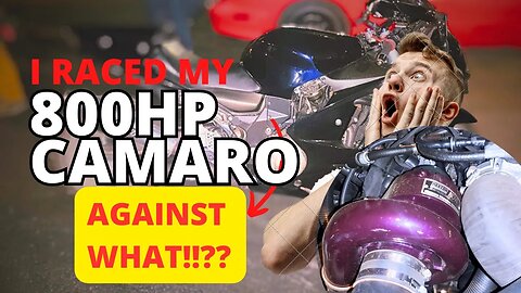 Racing and Car meets-800hp Camaro vs. fast Mustang/ Turbo Malibu/ ZX12R/ Nitrous Camaro