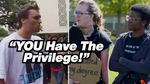 Student ATTEMPTS To Confuse Kirk On “White Privilege” #charliekirk