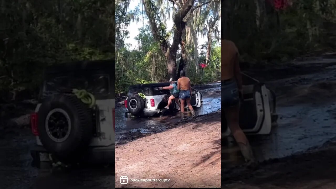Will the girls fall in the mud? Ford Bronco