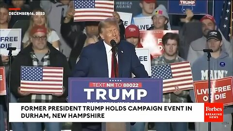 Trump Says Undocumented Immigrants Are 'Poisoning The Blood Of Our Country' At New Hampshire Rally