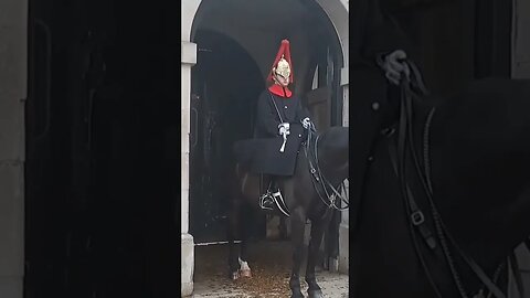 Tourist looks shocked the guard yanks the Reins out of her hands #thekingsguard