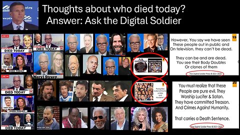 Who died today? Ask the Digital Soldier