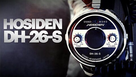 O fone mais estranho que você irá conhecer - Fone dos anos 80 - Hosiden DH-26-S