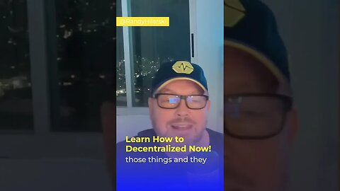 I Know I Sound Like A Broken Record But It Is Time To Decentralize Yourself Before It Is Too Late.