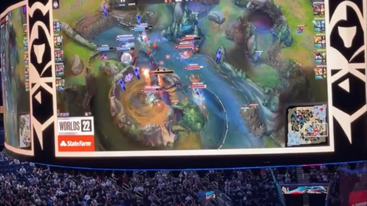 League of Legends (LOL) 2022 World Championships: T1 vs DRX last 1 min 40 sec of Game 5 & Reaction